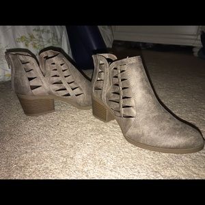 Brown booties